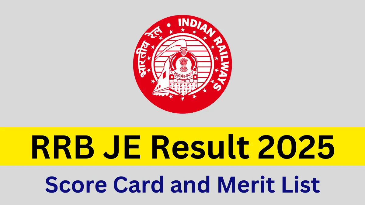 RRB JE Result 2025 Date