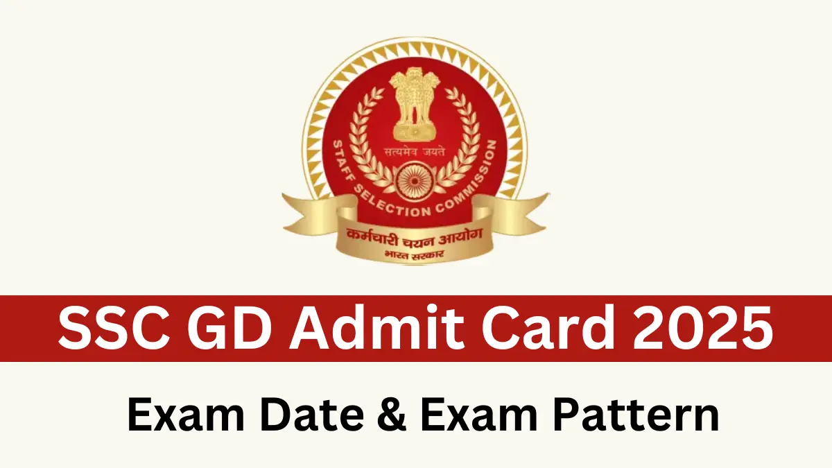 SSC GD Admit Card 2025