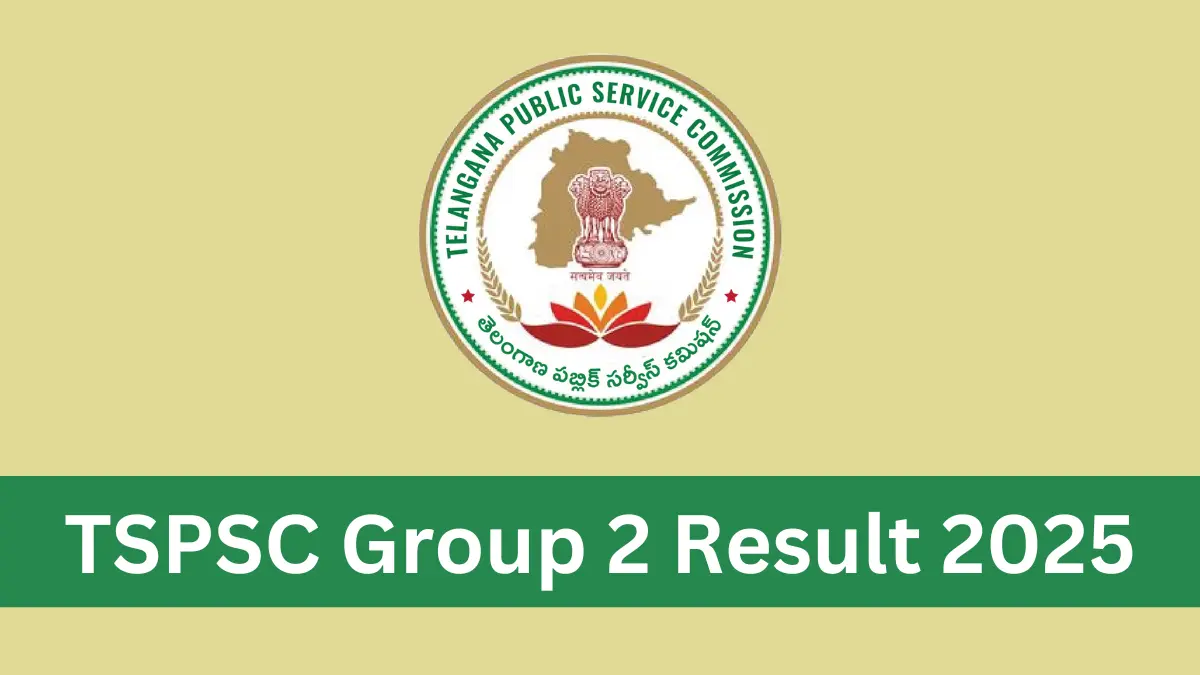 TSPSC Group 2 Result 2025